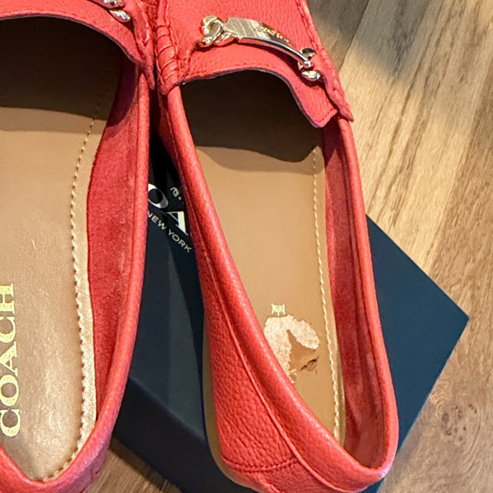Coach bright orange woman Loafers - Picture 13 of 16